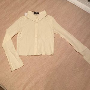 Cider Cream Button-Up Blouse - Sz M